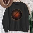 Eclipse 2024 Solar Moon Ball For Basketball Fans Sweatshirt Gifts for Old Women