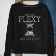 Eds Awareness I'm Too Flexy For This Zebra Sweatshirt Gifts for Old Women