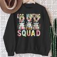 Egg Hunting Squad Easter Day Bunny Egg Hunt Happy Easter Sweatshirt Gifts for Old Women