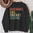 Ehemann Papa Cricket Legend Lustiges Retro Geschenk Für Papa Sweatshirt Geschenke für alte Frauen