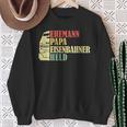 Ehemann Papa Eisenbahner Heldater Sweatshirt Geschenke für alte Frauen