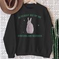 Eigentlich Sind Alle Meine Systeme Nervös Bunny Rabbit Sweatshirt Geschenke für alte Frauen