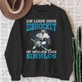 Ein Leben Ohne Eishockey Slogan Ice Hockey Player Sweatshirt Geschenke für alte Frauen