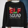 Elf Family Christmas Matching Pajamas Xmas 2023 Elf Squad Sweatshirt Gifts for Old Women