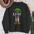 The Emo Elf Matching Family Group Christmas Sweatshirt Gifts for Old Women