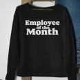 Employee Of The Month Ironic Minimalist 80S Graphic Sweatshirt Gifts for Old Women