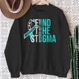 End The Stigma Recover Out Loud Aa Na Addiction Recovery Sweatshirt Gifts for Old Women