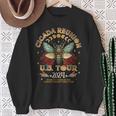 Entomologist Cicada Lover Cicada Reunion Us Tour 2024 Sweatshirt Gifts for Old Women