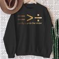 Equality Is Greater Than Division Black History Month Math Sweatshirt Gifts for Old Women