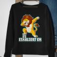 Es Eskaliert Eh Lion Black S Sweatshirt Geschenke für alte Frauen