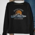 Estes Park Colorado With Mountain Sunset Scene Sweatshirt Gifts for Old Women