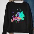 Europe Political Map With Boundaries And Countries Names Sweatshirt Gifts for Old Women