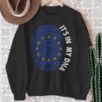 European Union It's In My Dna Pride European Union Flag Eu Sweatshirt Gifts for Old Women