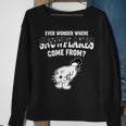 Ever Wonder Where Snowflakes Come From Christmas Sweatshirt Gifts for Old Women