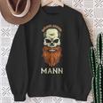 Evil Old Man Skull Viking Skull Dad Grandpa Sweatshirt Geschenke für alte Frauen