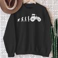 Evolution Of The Farmer Tractor Farming Sweatshirt Gifts for Old Women