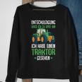 Excuse Das Ich Zu Spät Bin Traktor Trecker Children's Black S Sweatshirt Geschenke für alte Frauen