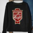 Faded San Francisco Sunday Bay Area Faithful Beer Label Sweatshirt Gifts for Old Women