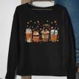 Fall Coffee Pumpkin Spice Latte Iced Autumn Boxer Sweatshirt Gifts for Old Women
