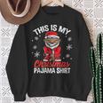 Family Christmas Pajama African American Santa Sheesh Dance Sweatshirt Gifts for Old Women