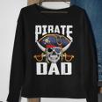 Family Skull Pirate Dad Jolly Roger Crossbones Flag Sweatshirt Gifts for Old Women