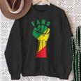 Fano Fist With The Ethiopian Flag Sweatshirt Gifts for Old Women
