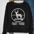 Fast Food Deer Hunting For Hunters Sweatshirt Gifts for Old Women