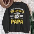 My Favoriteolleyballspieler Calls Me Papa Proud Dad Sweatshirt Geschenke für alte Frauen