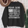 Fear God Not Government American Flag Sweatshirt Gifts for Old Women