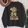 Feliz Cinco De Meow Mexican Cat Fiesta 5 De Mayo Sweatshirt Gifts for Old Women