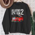Feuerwehr Geburtstag Alarm Ich Bin 2 Sweatshirt für Kinder Geschenke für alte Frauen