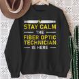 Fiber Optic Technician Sty Calm Lustige Optische Faser Sweatshirt Geschenke für alte Frauen