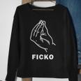 Ficko Hand Sign Gesture Football Fans Sweatshirt Geschenke für alte Frauen