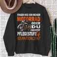 Finger Weg Von Mein Motorrad Motorcycle Rider & Biker S Sweatshirt Geschenke für alte Frauen
