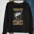 Finger Weg Von Meiner Rute Fischer Fishing Fisherman Sweatshirt Geschenke für alte Frauen