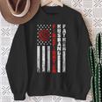 Firefighter Husband Father Fireman Fathers Day For Dad Sweatshirt Gifts for Old Women