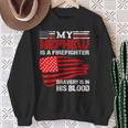 Firefighter Nephew Bravery Is In His Blood Sweatshirt Gifts for Old Women