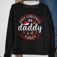 First Christmas As A Daddy Family Santa Hat Xmas Pjs New Dad Sweatshirt Gifts for Old Women