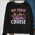 My First Cruise 2024 Vacation Matching Family Cruise Ship Sweatshirt Gifts for Old Women
