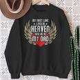 My First Love Lives In Heaven In Loving Memory Of Dad Sweatshirt Gifts for Old Women