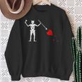 Flag Of Blackbeard Jolly Roger Pirate Flag Sweatshirt Gifts for Old Women