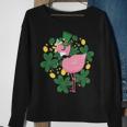 Flamingo St Patrick Day Pink Bird Lover Sweatshirt Gifts for Old Women