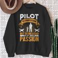 Flugzeug Pilot Kapitän Papaater Luftfahrt Piloten Flieger Sweatshirt Geschenke für alte Frauen