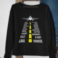 Flugzeug Pilotenalphabet Pilot Fliegen Flug Xmas Geschenk Sweatshirt Geschenke für alte Frauen