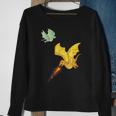 Flying Dragons & Flames Lizard Wyverns Sweatshirt Gifts for Old Women