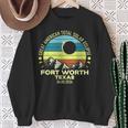 Fort Worth Texas Total Solar Eclipse 2024 Sweatshirt Gifts for Old Women