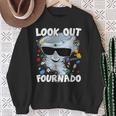 Four Nado Tornado 4Th Birthday Party Theme I'm 4 Years Old Sweatshirt Gifts for Old Women