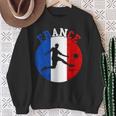 Frankreich Flagge Französisch Fußball Team French Roots French Pride Sweatshirt Geschenke für alte Frauen