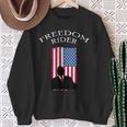 Freedom Rider America Sweatshirt Gifts for Old Women