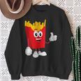 French Fries Ketchup Fast Food Lover Fancy Dress Costume Sweatshirt Gifts for Old Women